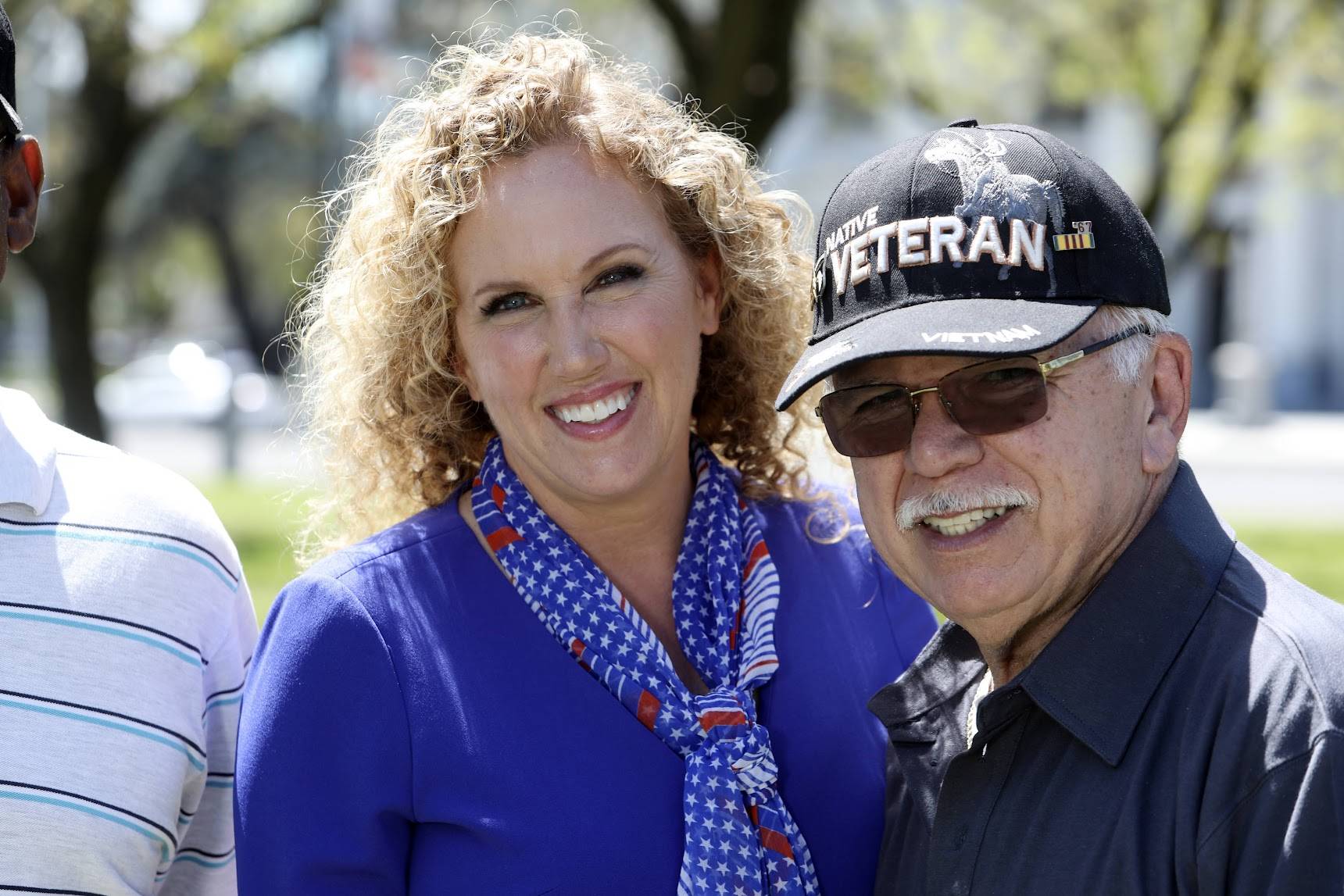 Christina Fugazi at veterans event